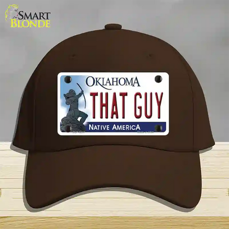 That Guy Oklahoma Novelty License Plate Hat Cotton / Dark Brown