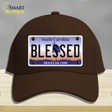 Blessed South Carolina Novelty License Plate Hat Cotton / Dark Brown