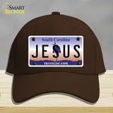 Jesus South Carolina Novelty License Plate Hat Cotton / Dark Brown