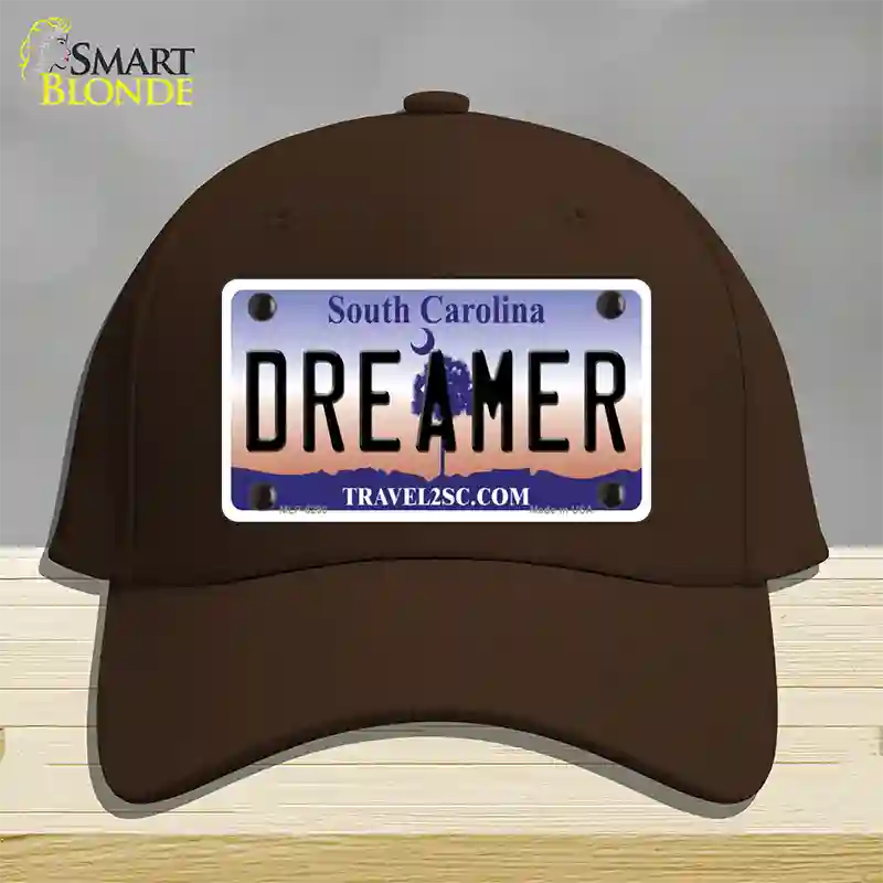 Dreamer South Carolina Novelty License Plate Hat Cotton / Dark Brown