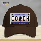 Coach South Carolina Novelty License Plate Hat Cotton / Dark Brown