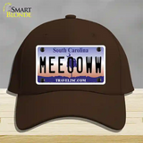 Meeooww South Carolina Novelty License Plate Hat Cotton / Dark Brown