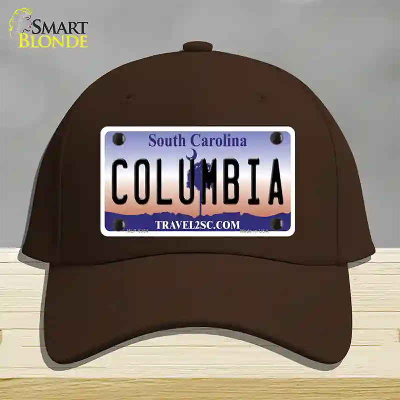 Columbia South Carolina Novelty License Plate Hat Cotton / Dark Brown