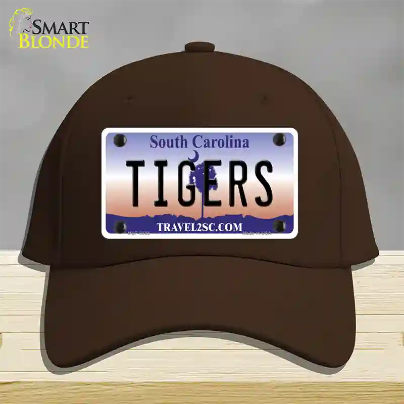 Tigers South Carolina Novelty License Plate Hat Cotton / Dark Brown