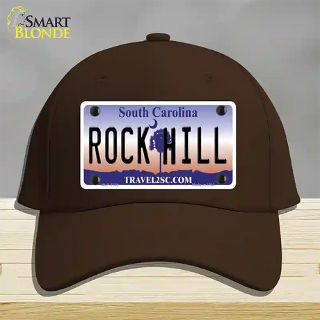 Rock Hill South Carolina Novelty License Plate Hat Cotton / Dark Brown