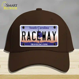 Raceway South Carolina Novelty License Plate Hat Cotton / Dark Brown