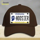 Hoosier Indiana Novelty License Plate Hat Cotton / Dark Brown