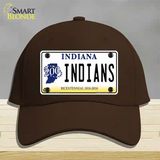 Indians Indiana Novelty License Plate Hat Cotton / Dark Brown