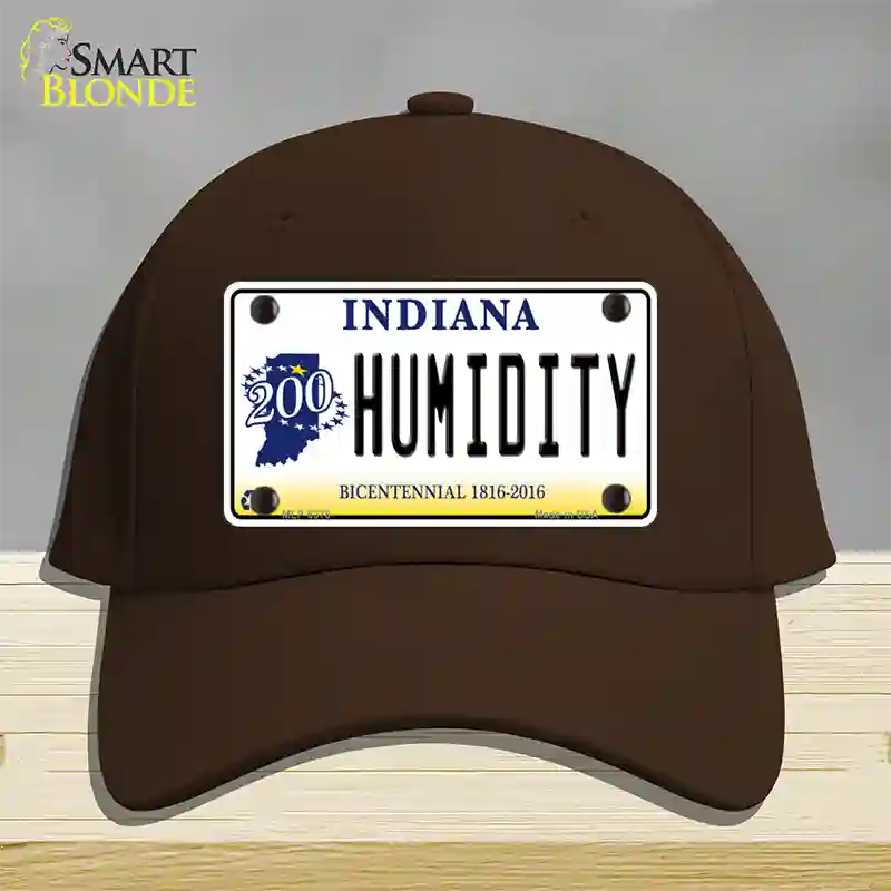 Humidity Indiana Novelty License Plate Hat Cotton / Dark Brown