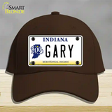 Gary Indiana Novelty License Plate Hat Cotton / Dark Brown