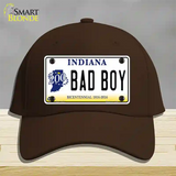 Bad Boy Indiana Novelty License Plate Hat Cotton / Dark Brown