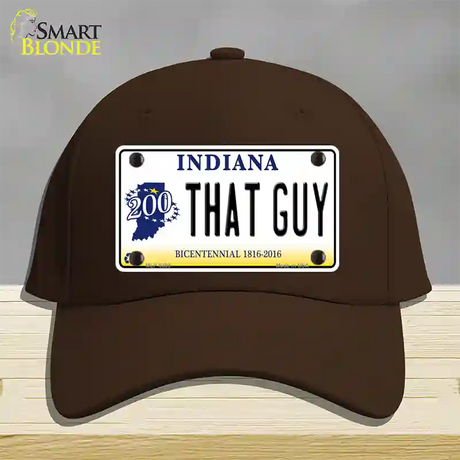 That Guy Indiana Novelty License Plate Hat Cotton / Dark Brown