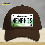 Memphis Tennessee Novelty License Plate Hat Cotton / Dark Brown