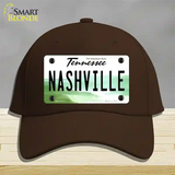 Nashville Tennessee Novelty License Plate Hat Cotton / Dark Brown