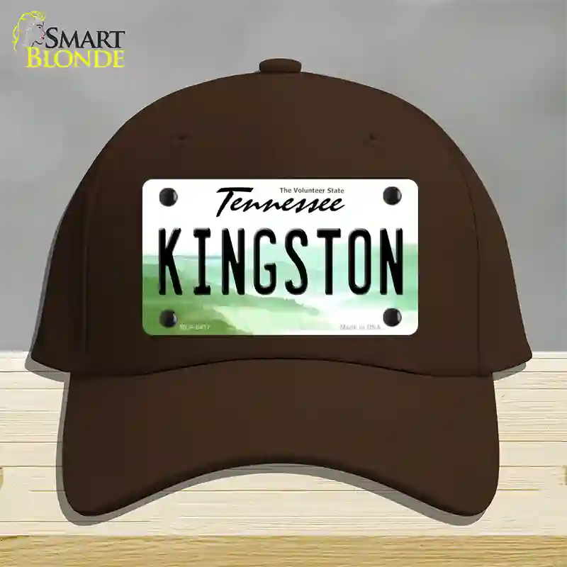 Kingston Tennessee Novelty License Plate Hat Cotton / Dark Brown