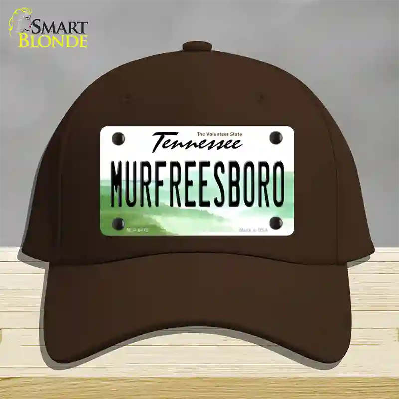 Murfreesboro Tennessee Novelty License Plate Hat Cotton / Dark Brown