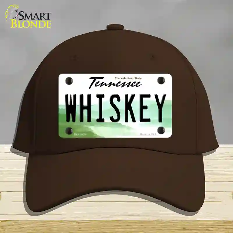 Whiskey Tennessee Novelty License Plate Hat Cotton / Dark Brown