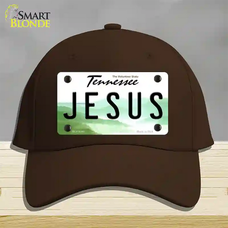 Jesus Tennessee Novelty License Plate Hat Cotton / Dark Brown