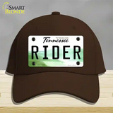 Rider Tennessee Novelty License Plate Hat Cotton / Dark Brown