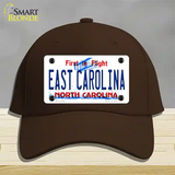 East Carolina North Carolina Novelty License Plate Hat Cotton / Dark Brown