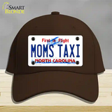 Moms Taxi North Carolina Novelty License Plate Hat Cotton / Dark Brown