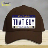 That Guy West Virginia Novelty License Plate Hat Cotton / Dark Brown