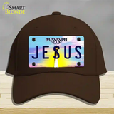 Jesus Mississippi Novelty License Plate Hat Cotton / Dark Brown