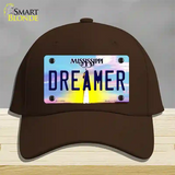 Dreamer Mississippi Novelty License Plate Hat Cotton / Dark Brown