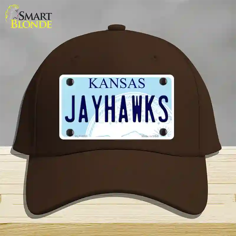 Jayhawks Kansas Novelty License Plate Hat Cotton / Dark Brown