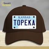 Topeka Kansas Novelty License Plate Hat Cotton / Dark Brown