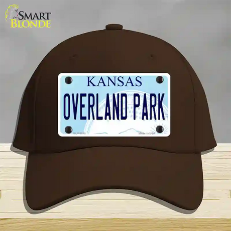 Overland Park Kansas Novelty License Plate Hat Cotton / Dark Brown