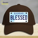 Blessed Kansas Novelty License Plate Hat Cotton / Dark Brown