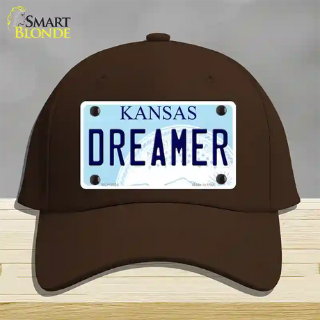 Dreamer Kansas Novelty License Plate Hat Cotton / Dark Brown