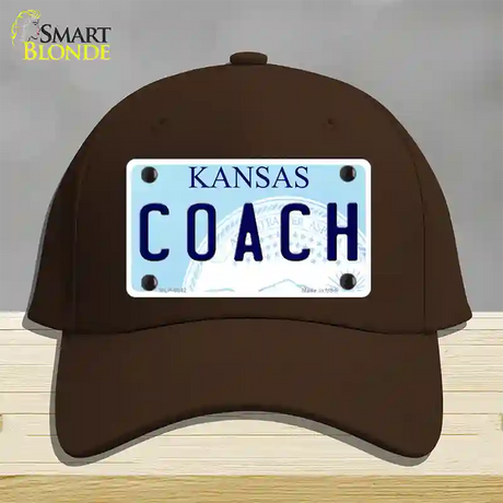 Coach Kansas Novelty License Plate Hat Cotton / Dark Brown