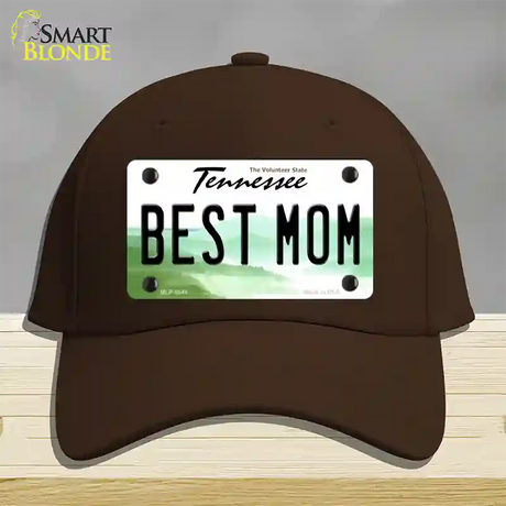 Best Mom Tennessee Novelty License Plate Hat Cotton / Dark Brown