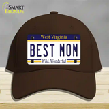 Best Mom West Virginia Novelty License Plate Hat Cotton / Dark Brown