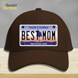 Best Mom South Carolina Novelty License Plate Hat Cotton / Dark Brown