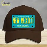 New Mexico Novelty License Plate Hat Cotton / Dark Brown