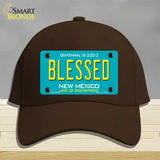 Blessed New Mexico Novelty License Plate Hat Cotton / Dark Brown