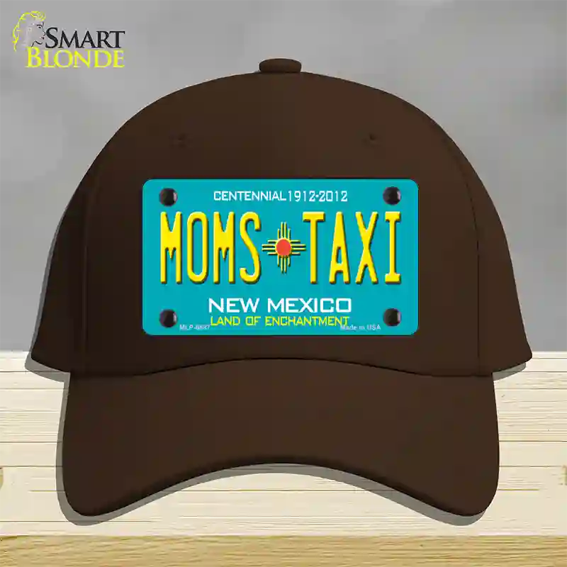 Moms Taxi New Mexico Novelty License Plate Hat Cotton / Dark Brown