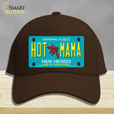 Hot Mama New Mexico Novelty License Plate Hat Cotton / Dark Brown