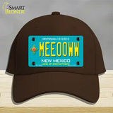 Meeooww New Mexico Novelty License Plate Hat Cotton / Dark Brown