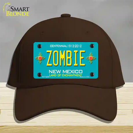 Zombie New Mexico Novelty License Plate Hat Cotton / Dark Brown