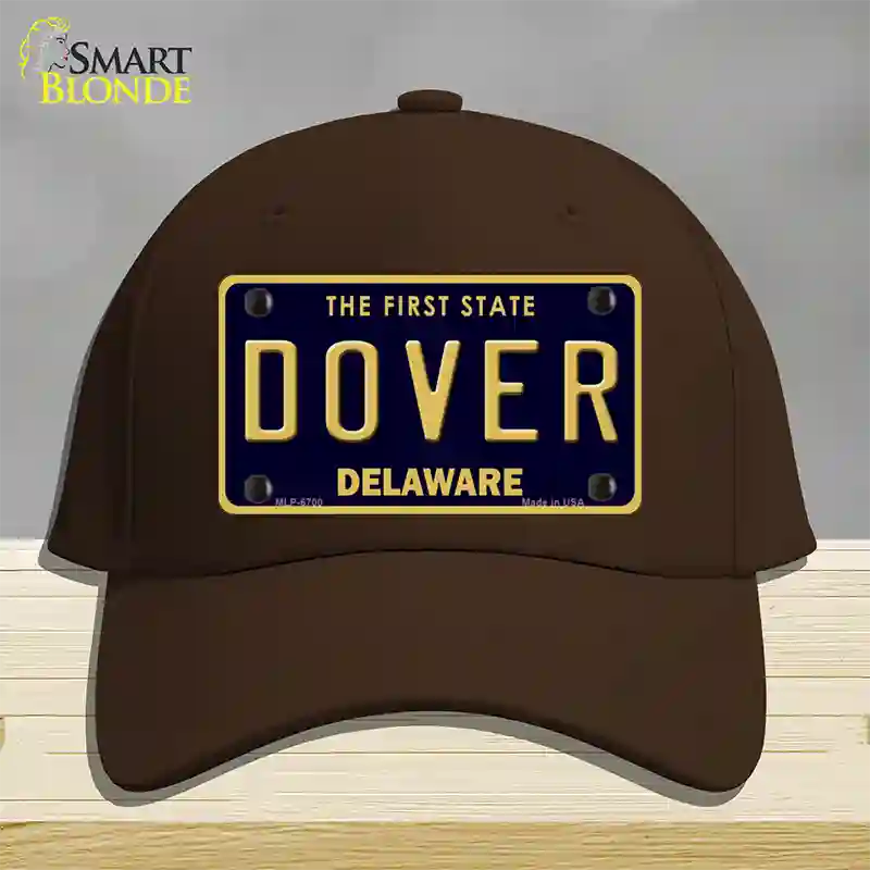 Delaware Novelty License Plate Hat Cotton / Dark Brown