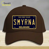 Smyrna Delaware Novelty License Plate Hat Cotton / Dark Brown