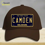 Camden Delaware Novelty License Plate Hat Cotton / Dark Brown