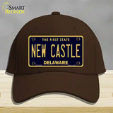 New Castle Delaware Novelty License Plate Hat Cotton / Dark Brown