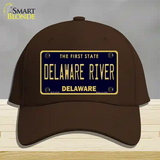 Delaware River Delaware Novelty License Plate Hat Cotton / Dark Brown