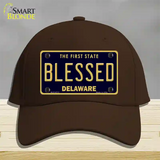 Blessed Delaware Novelty License Plate Hat Cotton / Dark Brown