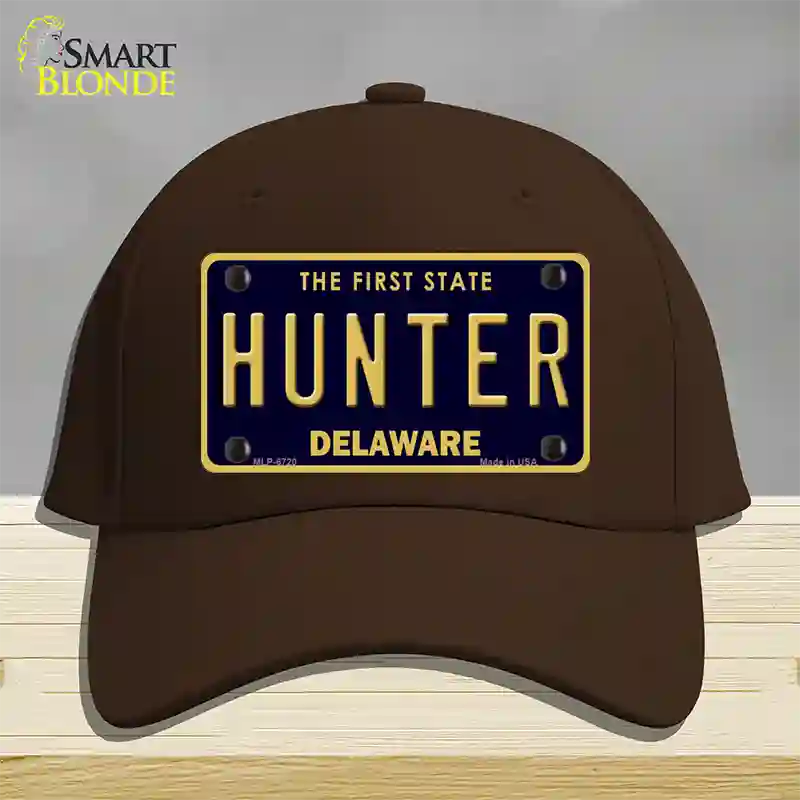 Hunter Delaware Novelty License Plate Hat Cotton / Dark Brown